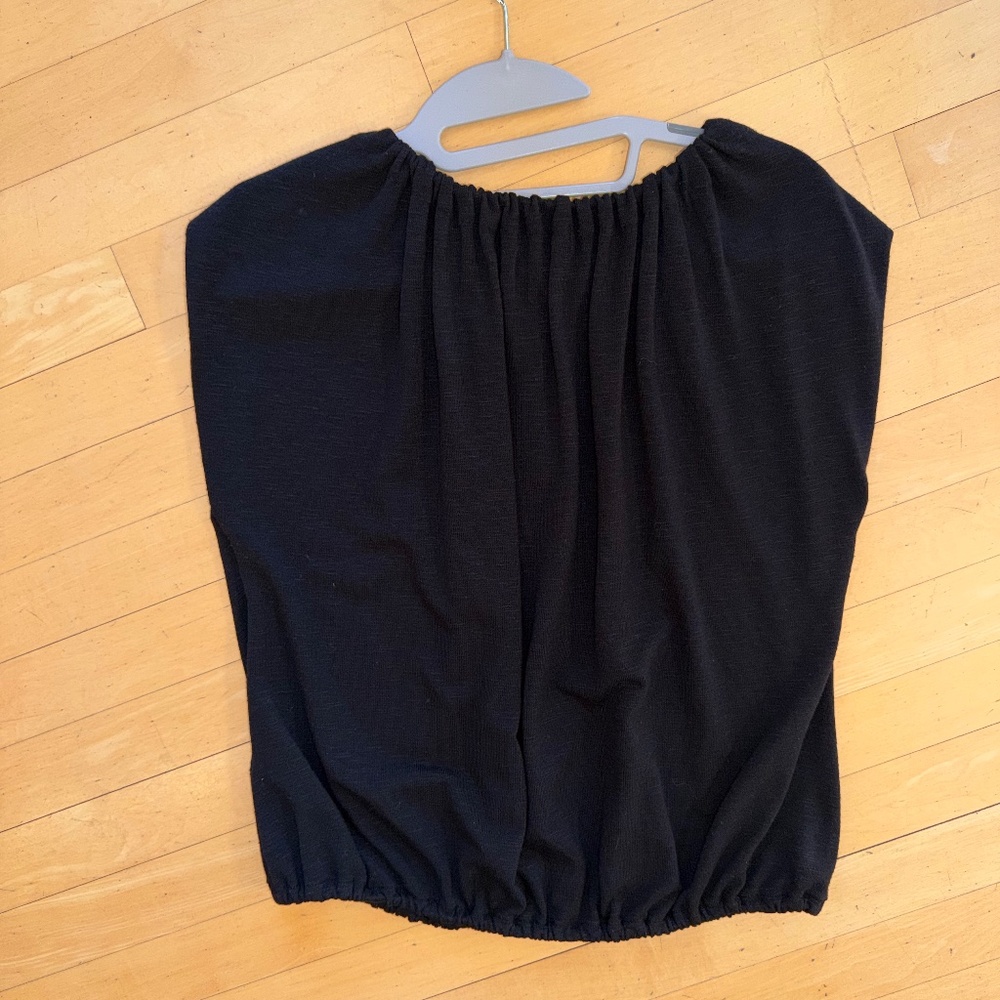 Michael Stars Cindy Black Bubble sleeveless top, S, GL1351 - Picture 5 of 5